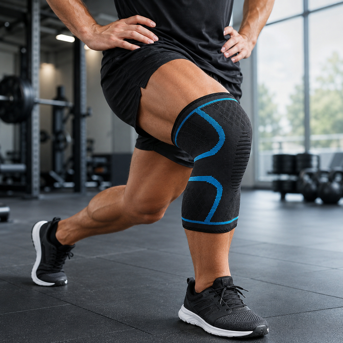 Genouillère de Compression Sport — Maintien & Récupération (Fitness, Running, Basket)