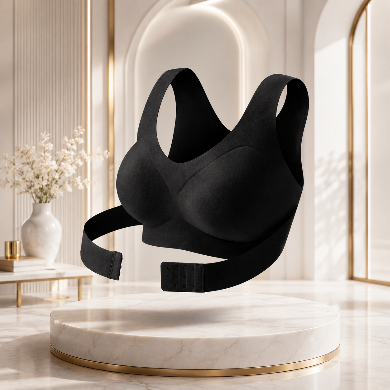**Soutien-gorge correcteur de posture sans armatures pour femme, brassière push-up sans coutures avec dos croisé offrant un excellent maintien, lingerie sculptante pour le quotidien.**