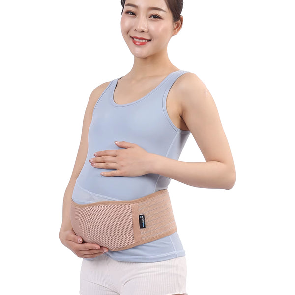 Ceinture de Grossesse Ajustable & Respirante — Soulage le Dos