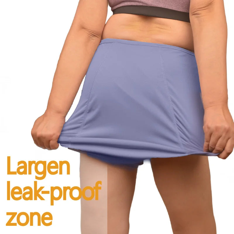 Women plus Size 8Xl Leak Proof Menstrual Panties110 Kg High Waist Femaleunderwear Breathable Waterproof Briefs Heavy Flow 8XL