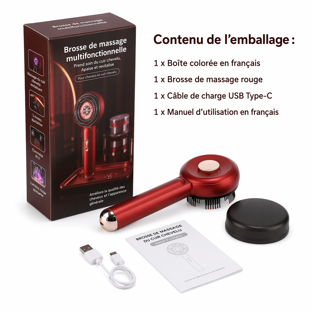Brosse de Massage LED pour Cuir Chevelu – Soin Stimulant et Relaxant – image produit 13 – CISQO SHOP