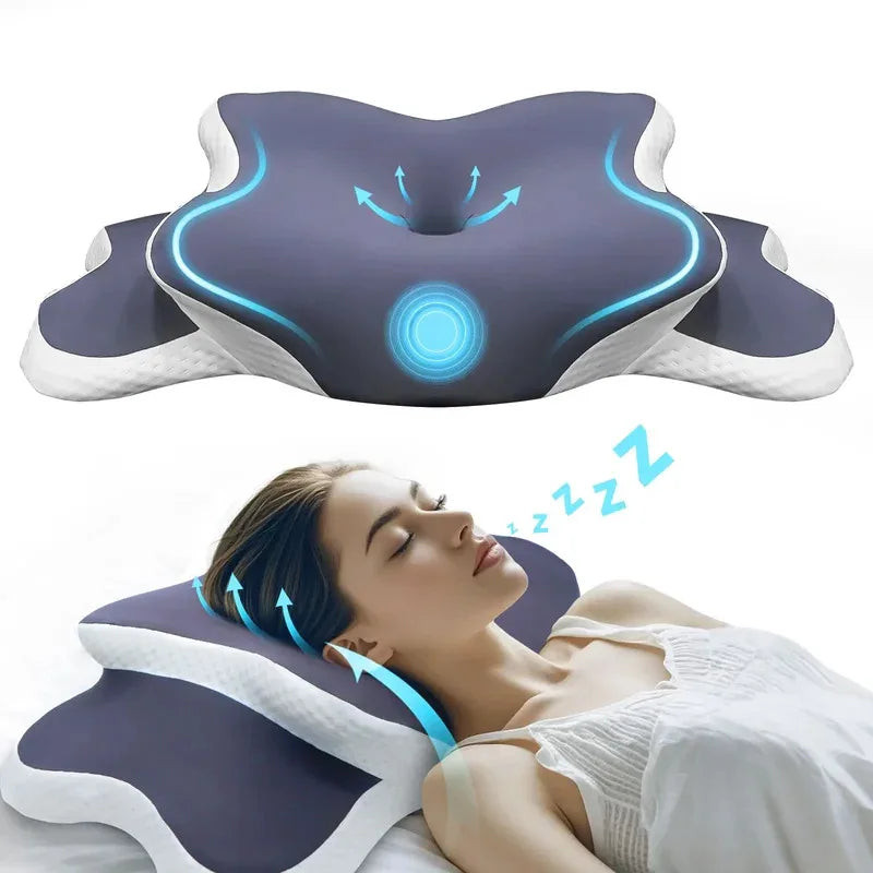 Oreiller Cervical à Mémoire de Forme — Soulagement Nuque & Alignement de la Colonne – image produit 3 – CISQO SHOP