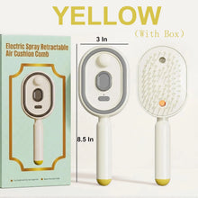 Electric Spray Hair Brush Rechargeable Water Spray Hair Brush Anti-Static Hair Brush Reduce Frizz Electric Steam Massage Comb