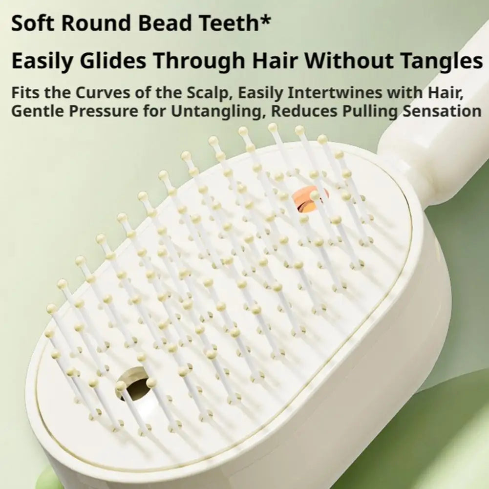Electric Misting Spray Hair Brush 3 in 1 Steam Air Cushions Massage Comb anti Static Detangling Hairbrushes Styling Accessory