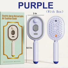 Electric Spray Hair Brush Rechargeable Water Spray Hair Brush Anti-Static Hair Brush Reduce Frizz Electric Steam Massage Comb