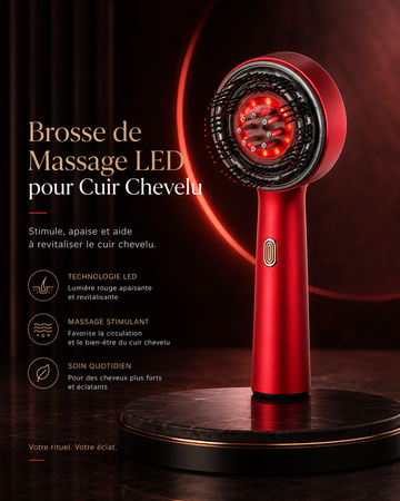 Brosse de Massage LED pour Cuir Chevelu – Soin Stimulant et Relaxant – miniature produit 7 – CISQO SHOP