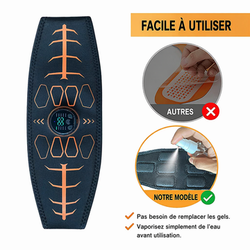 Ceinture de Tonification Abdominale Smart — Électrostimulation, 10 Modes, USB-C – miniature produit 3 – CISQO SHOP