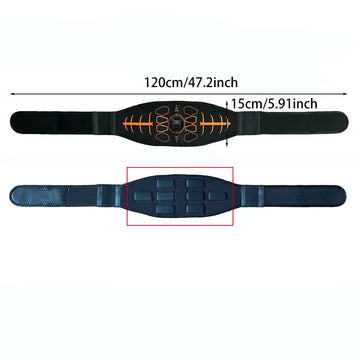 Smart Muscle Toner Abdominal Toning Belt Abs Trainer USB Recharge Body Massager Home Gym Training Fitness Equipment