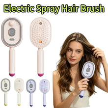 Electric Misting Spray Hair Brush 3 in 1 Steam Air Cushions Massage Comb anti Static Detangling Hairbrushes Styling Accessory