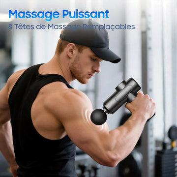 Pistolet de Massage Pro — Récupération Musculaire Profonde, 6 Têtes & Écran Tactile – miniature produit 7 – CISQO SHOP